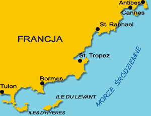 mapa francja poludnie